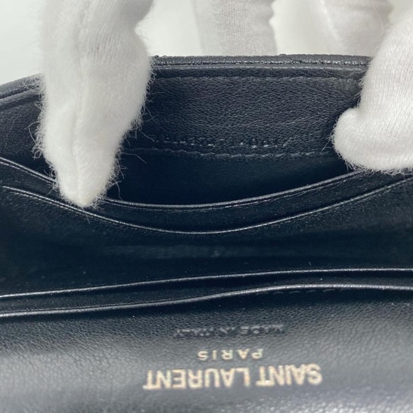 Saint Laurent Monogram Flap Leather Wallet - Picture 7 of 7